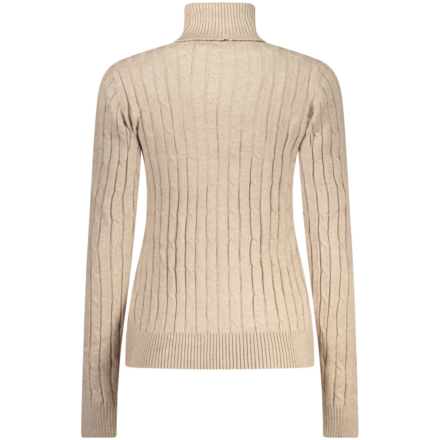 Long-Sleeve women's Turtleneck Sweater Norway beige