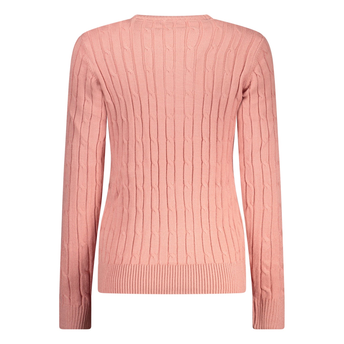 Long-Sleeve Womens Crew Neck Sweater Norway pink
