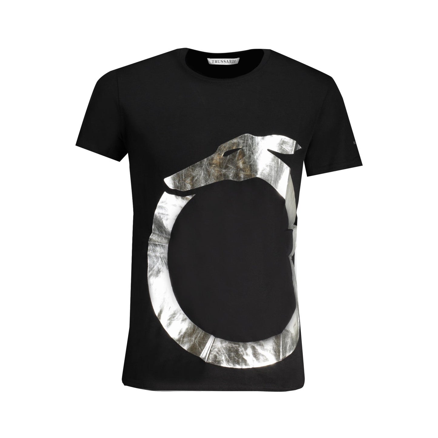 T-shirt Trussardi pour homme, noir et gris