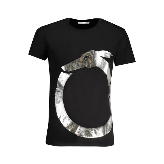 T-shirt Trussardi pour homme, noir et gris