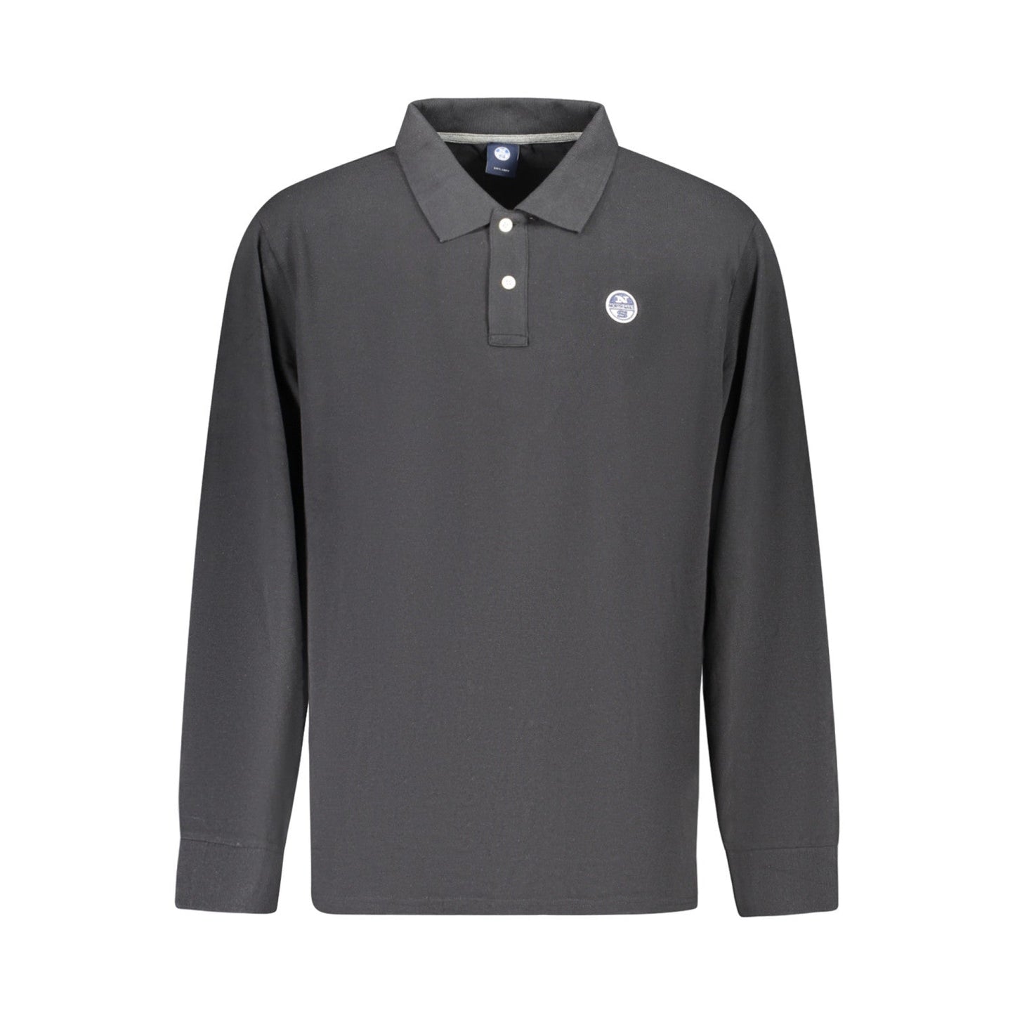 Polo de manga larga North Sails para hombre, color negro