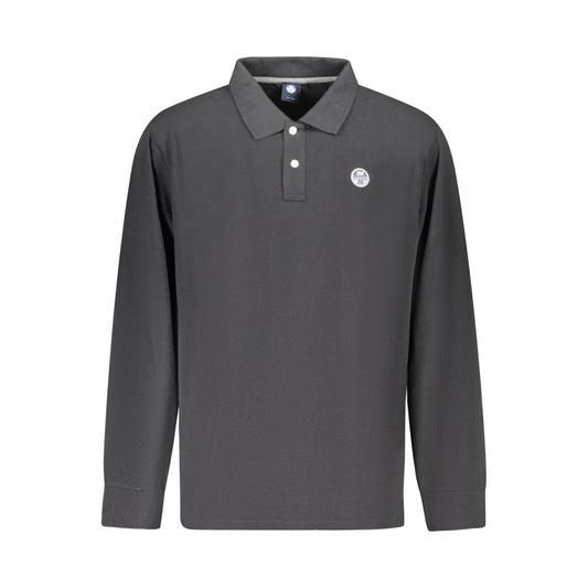 North Sails Herren-Langarm-Sweatshirt Polo Schwarz