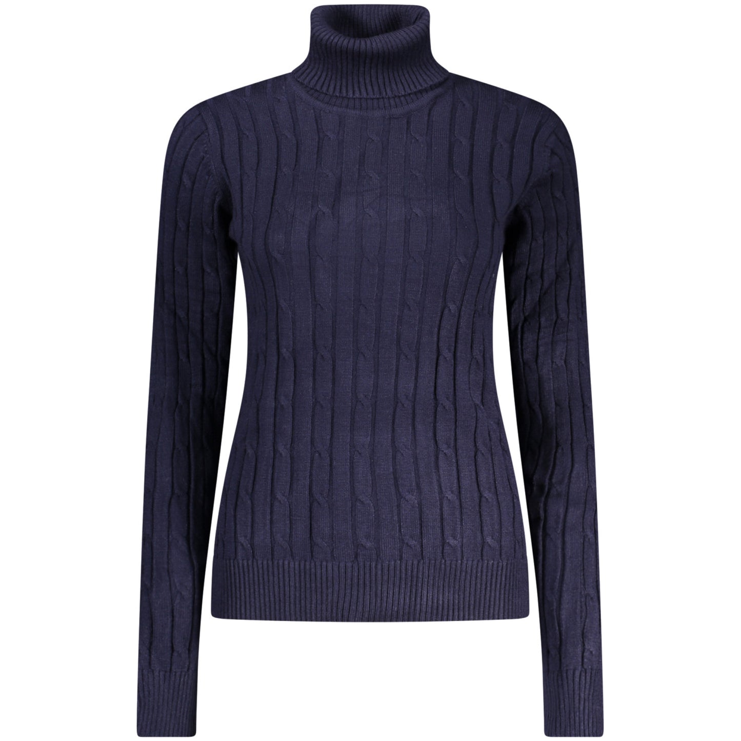 Long-Sleeve women's Turtleneck Sweater Norway navy