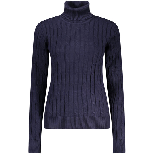 Long-Sleeve women's Turtleneck Sweater Norway navy