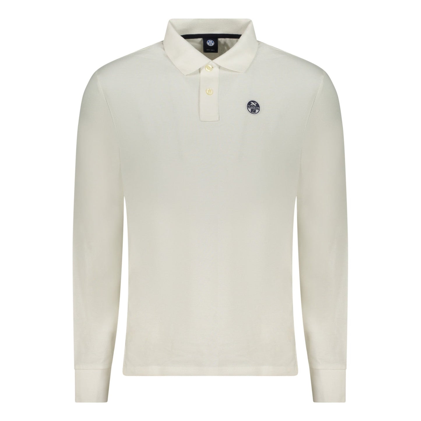 Heren North Sails Sweatshirt met lange mouwen, polo, wit