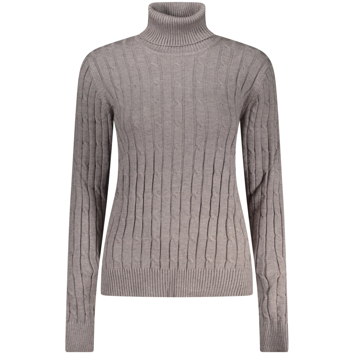 Long-Sleeve women's Turtleneck Sweater Norway gray