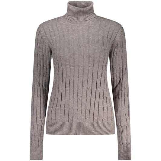 Long-Sleeve women's Turtleneck Sweater Norway gray