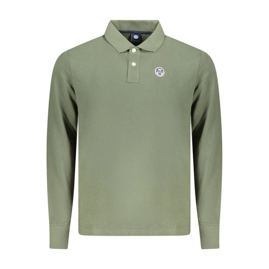North Sails Herren-Langarm-Sweatshirt Polo Grün