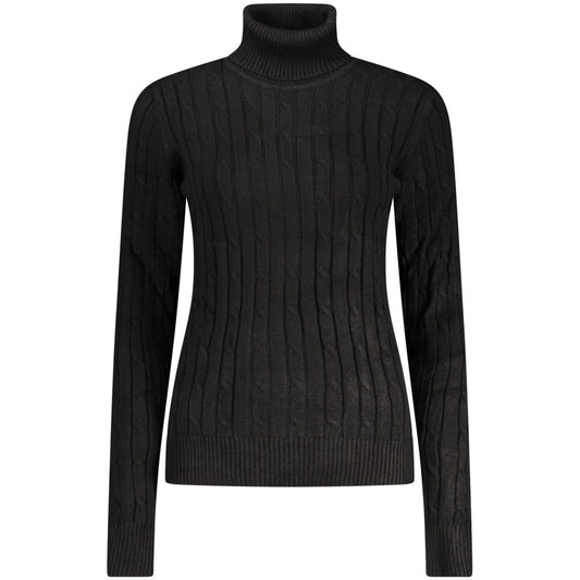 Long-Sleeve women's Turtleneck Sweater Norway black