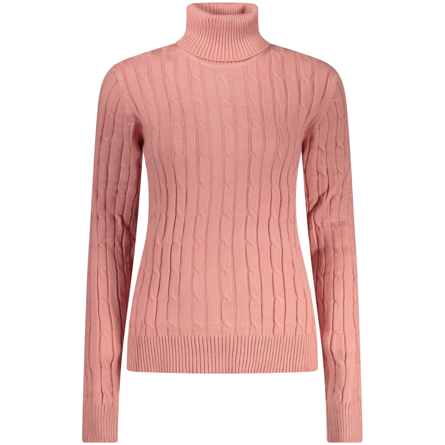Long-Sleeve women's Turtleneck Sweater Norway pink