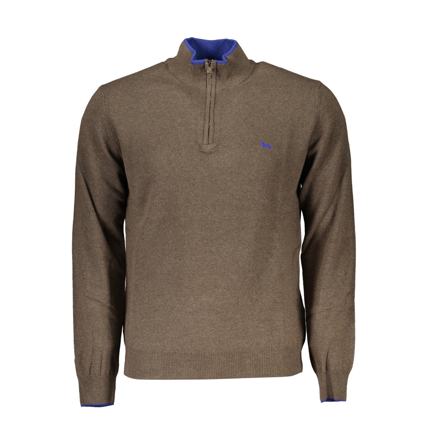 Harmont &amp; Blaine Herren-Sweatshirt mit halbem Reißverschluss, braun