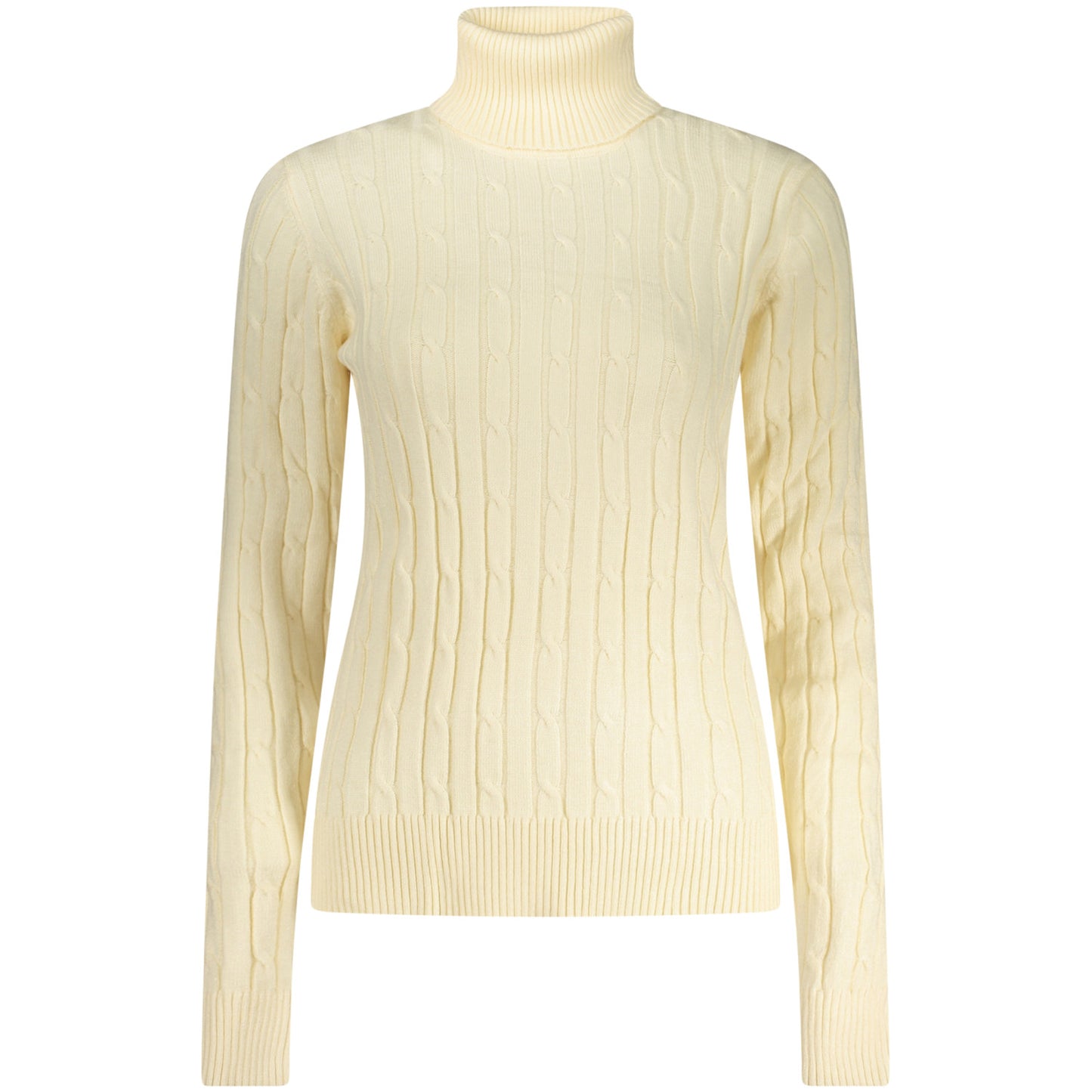 Long-Sleeve women's Turtleneck Sweater Norway white