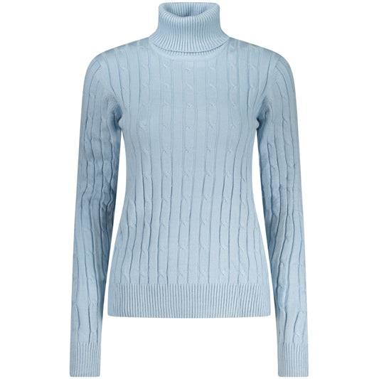Long-Sleeve women's Turtleneck Sweater Norway blue
