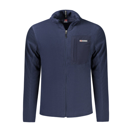 Men's Sweatshirt Norway Zip Blue