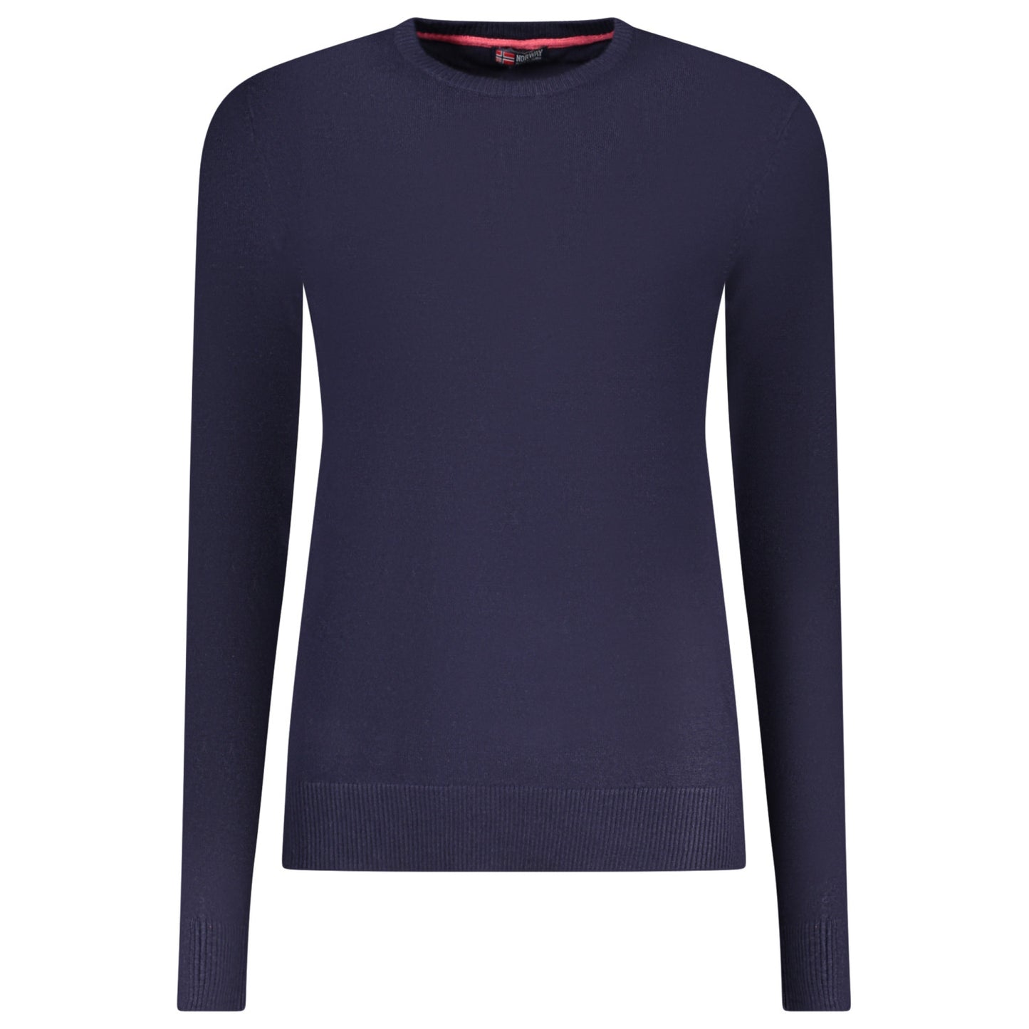 Womens Sweatshirt Long-Sleeve Crew Neck Norway navy