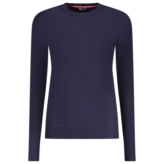 Womens Sweatshirt Long-Sleeve Crew Neck Norway navy