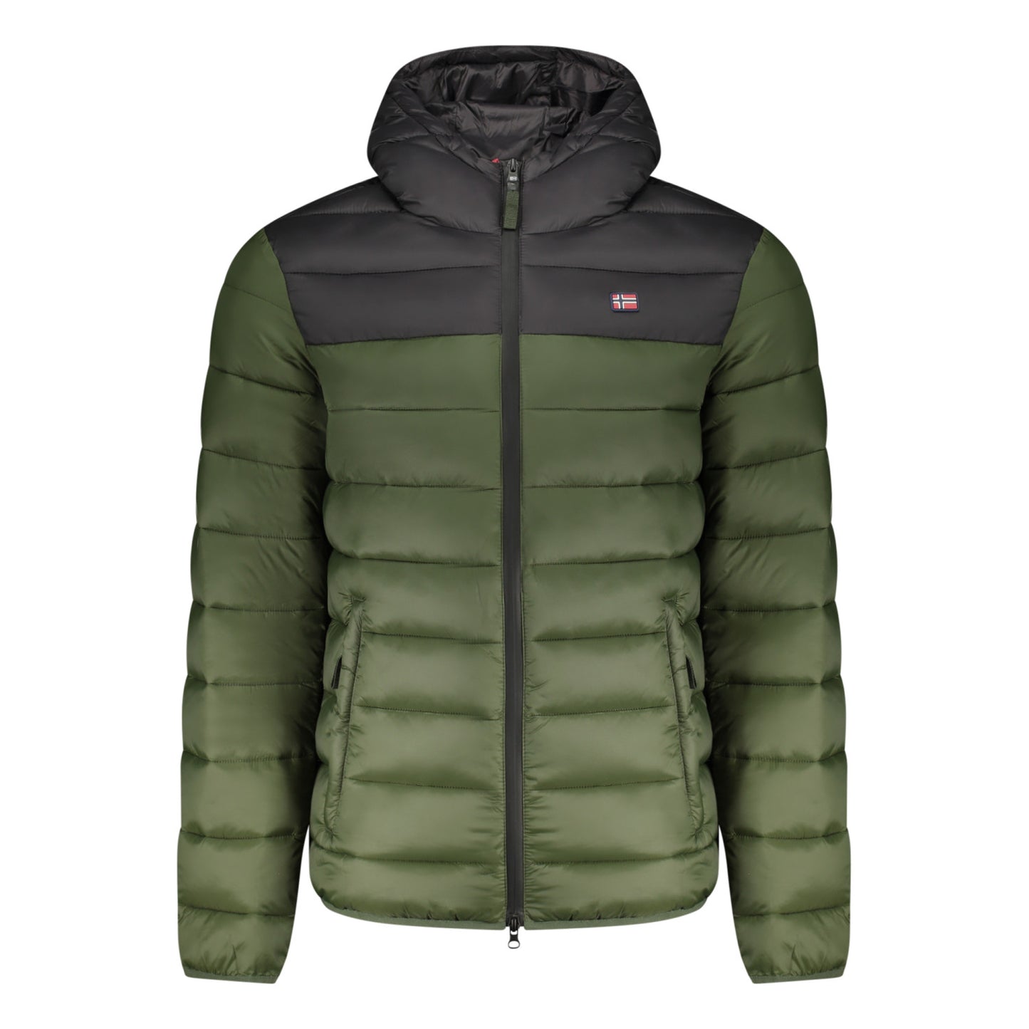 Chaqueta acolchada con capucha Green Norway para hombre – Abrigo de invierno