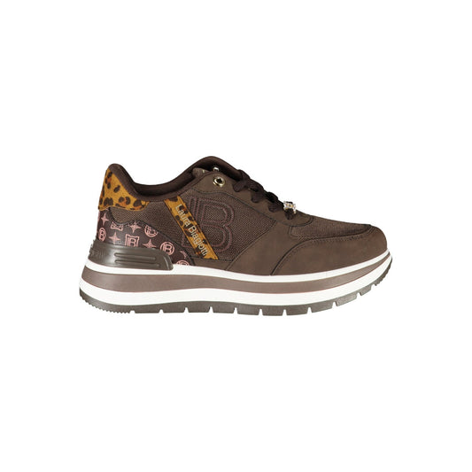 Baskets femme Laura Biagiotti marron foncé
