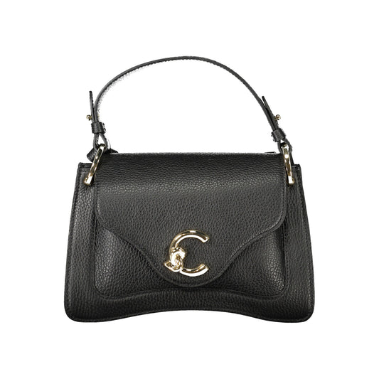 Coccinelle C-Me tas in zwart leer