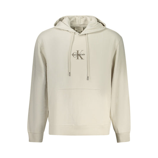 Sweat à capuche pour homme Calvin Klein beige