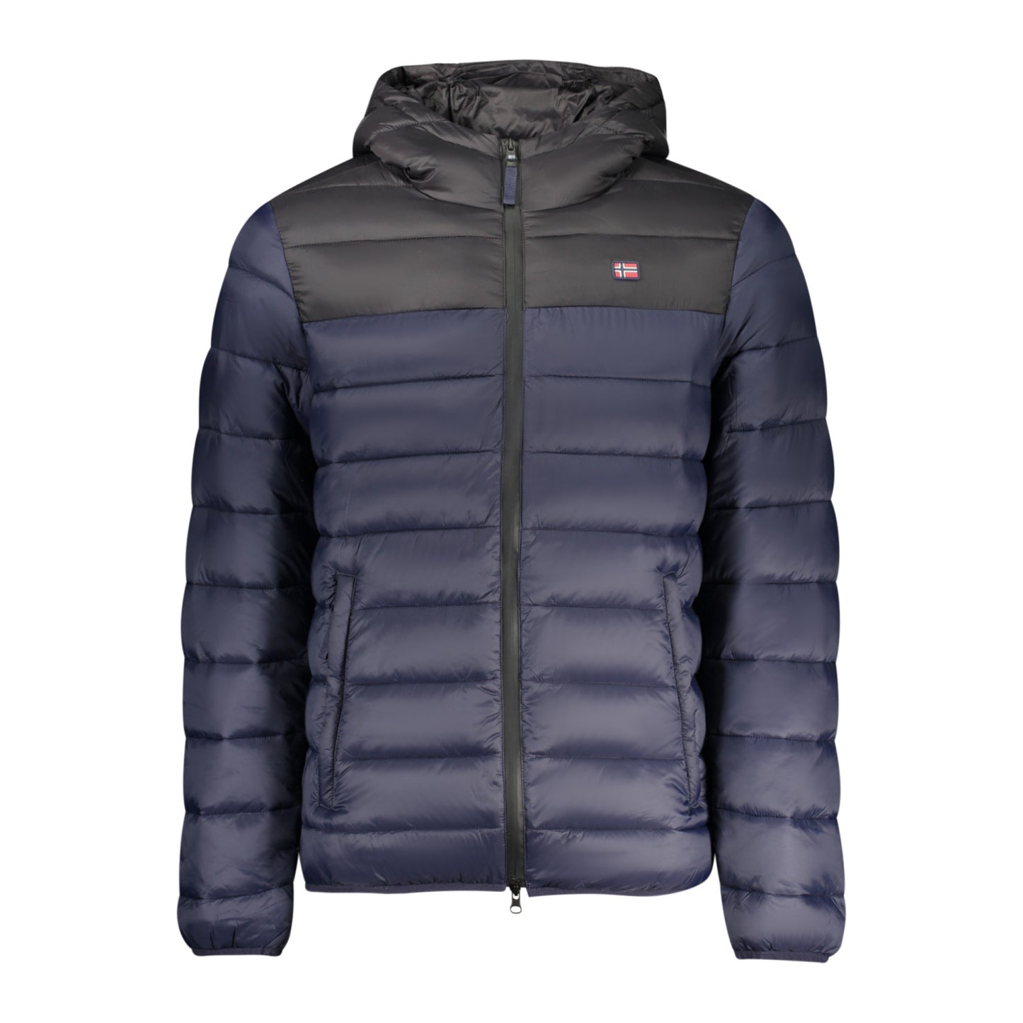 Men’s Navy Norway Puffer Jacket with Hood – Winter Coat