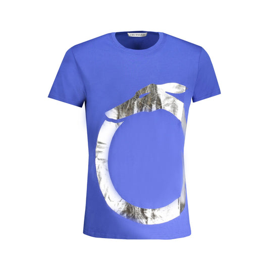 T-shirt Trussardi pour homme, bleu et argent