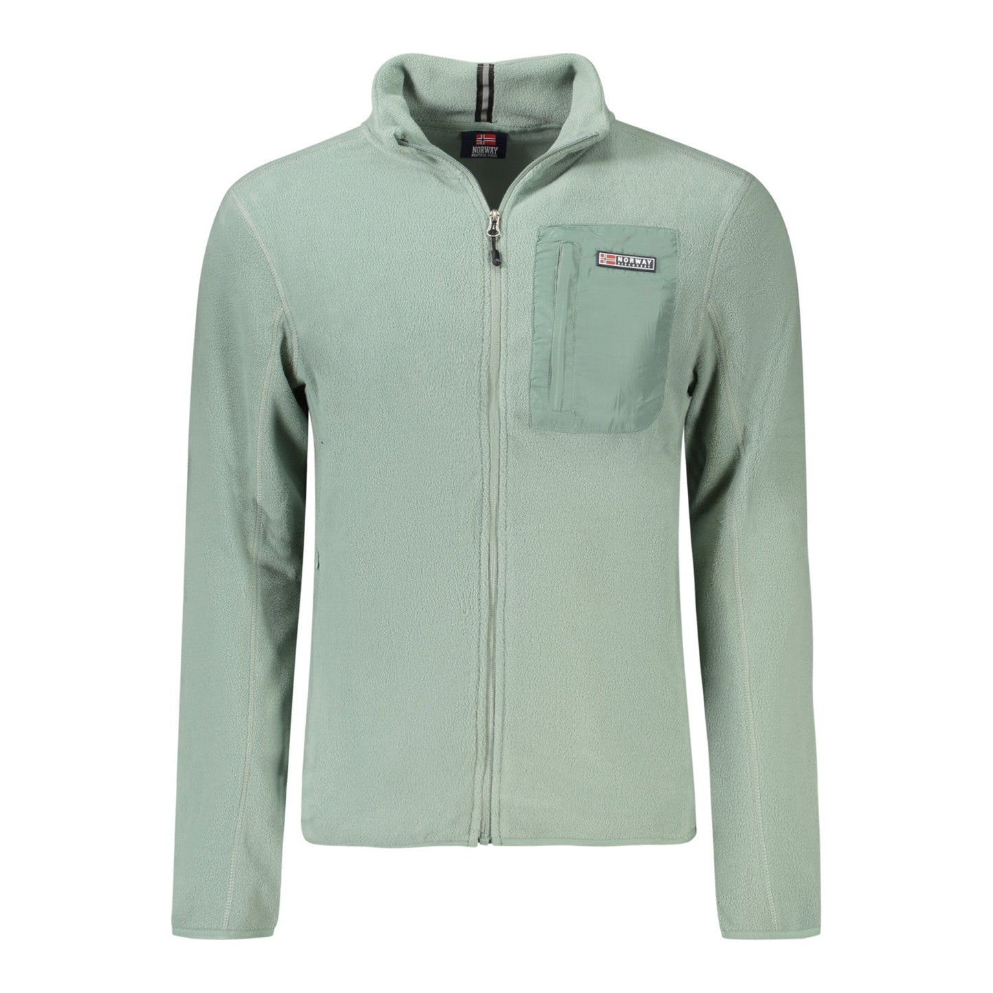 Men's Sweatshirt Norway Zip Green